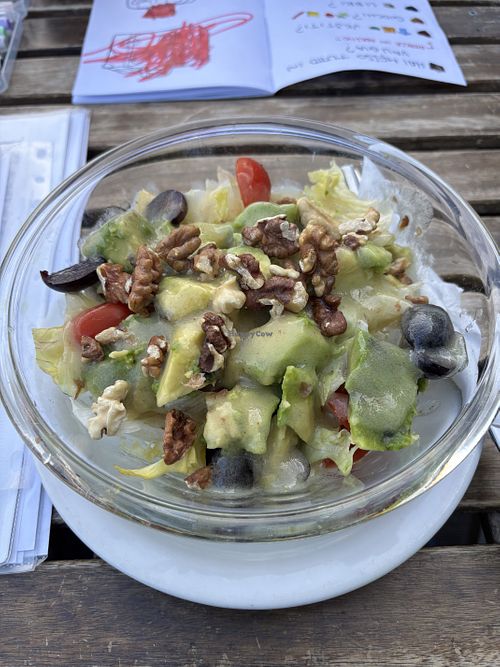 Avocado salad  at Vege Miasto in Warsaw