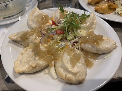 Russian dumplings   at Vege Miasto in Warsaw