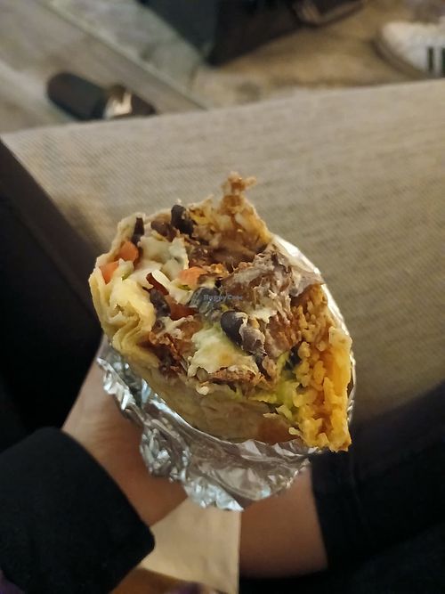 So many fillings at Wish Me Vegan in Oakland