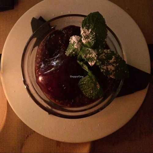 raw vegan chocolate mousse at DosTrece in Barcelona