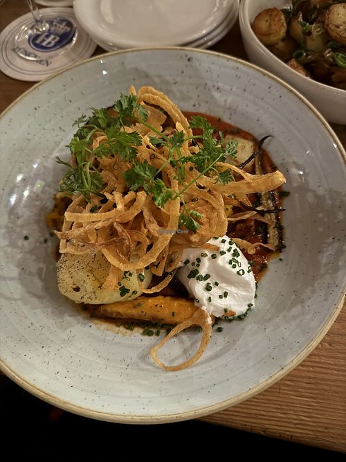 pumpkin goulash  at Hofbräuhaus Melbourne in Melbourne