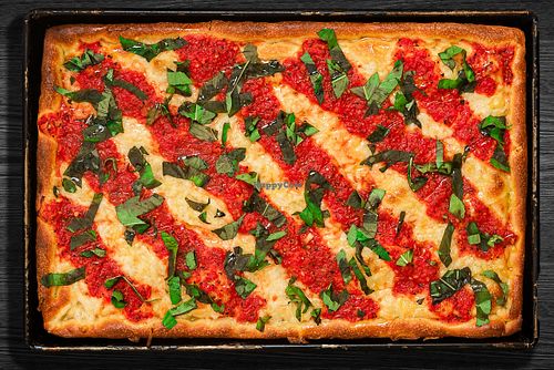 “The Vegan” pizza  at Prince Street Pizza in Costa Mesa