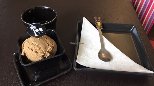 Cappuccino chocolate chip. Very nice but a tad icy. at Itim Roi Ros (100 Flavors of Ice Cream) - ไอติม100รส in Chiang Mai