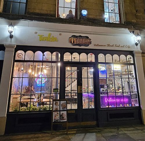 Having a laugh taking the piss - top of the league with Regis Le Bris  at Tonkin - Vietnamese Cuisine in Newcastle Upon Tyne