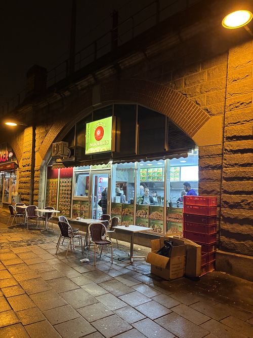 From outside   at Lucky Noodles 1160 in Vienna