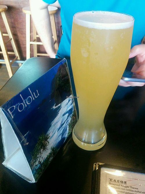 mango merry mint kombucha pilsner at The Booch Bar in Hilo