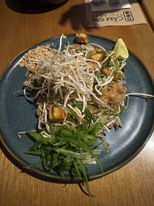 vegan pad thai with tofu  at Càm O'n - Thai Food in Rio De Janeiro