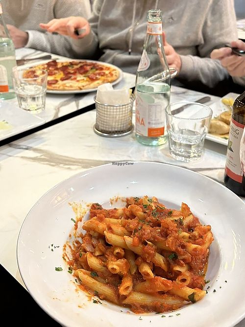 Penne arrabiata  at Caesars@theMinster Italian Restaurants York in York