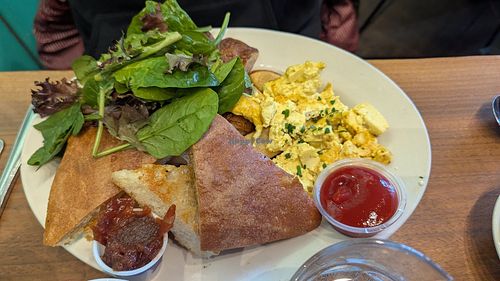 Tofu Scramble at Dreamhouse Restaurant in Montague