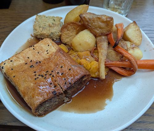 Vegan Sunday roast at Malt Cross in Nottingham