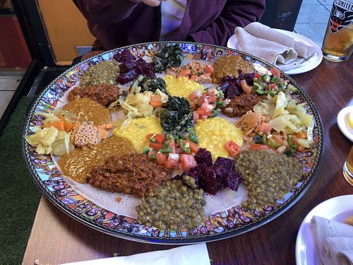 Vegetarian Combo Platter for 3  at Dashen Restaurant and Lounge in Washington
