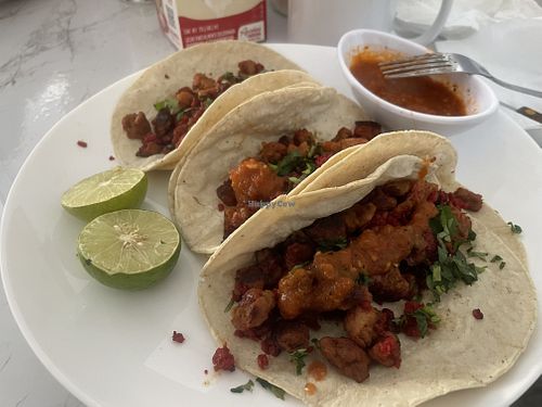 Tacos  at Luna azul  in Mexico City