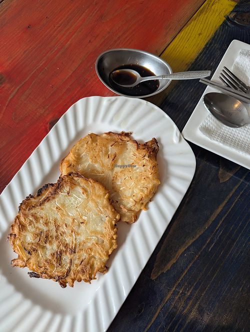 Cabbage pancakes at Yoon’s Kitchen in Hhohho Region