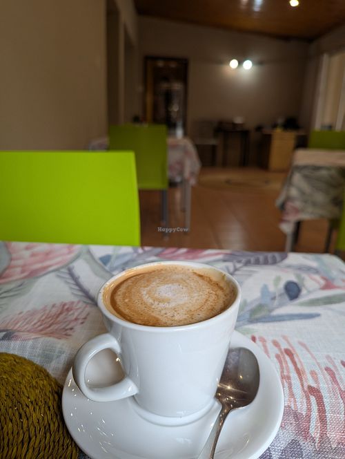 Almond milk flattie at Elements Restaurant in Hhohho