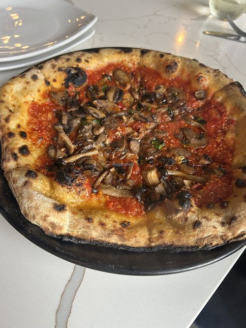 Vegan Pizza w Mushrooms - $20  at 2145 EATS in Costa Mesa