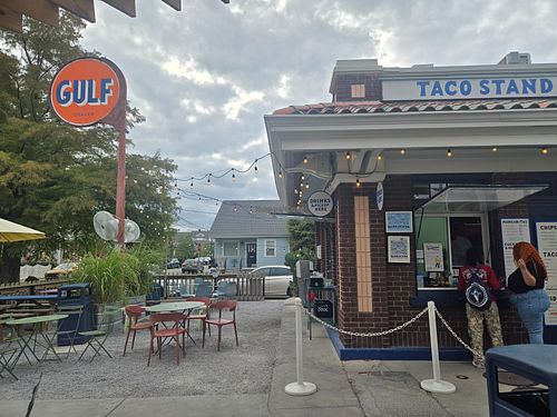 Adorable setting at Barracuda Taco Stand in New Orleans