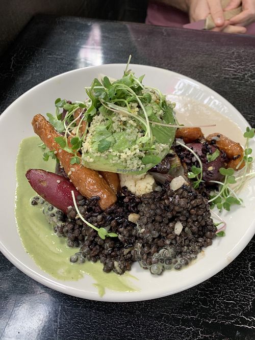 Green Plant Bowl! Favorite dish here! at Mesa Verde in Santa Barbara