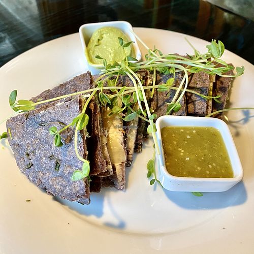 SQUASH BLOSSOM QUESADILLAS  at Mesa Verde in Santa Barbara
