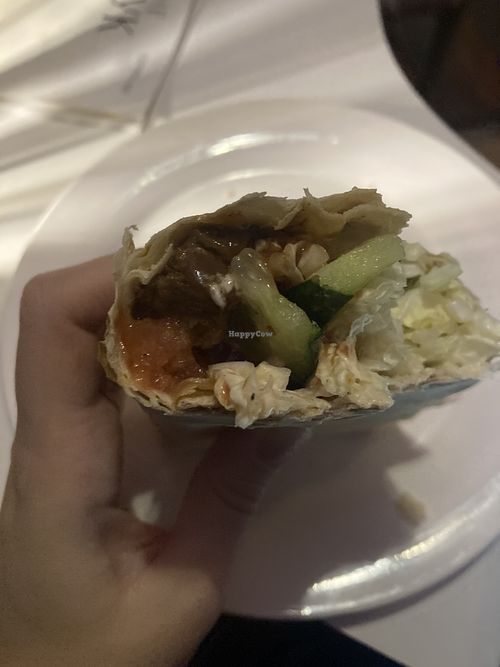 Vegan shawarmaa  at Muha in Yerevan