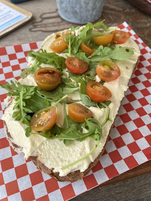 Hummus Sandwich  at Surfspot Curacao in Willemstad