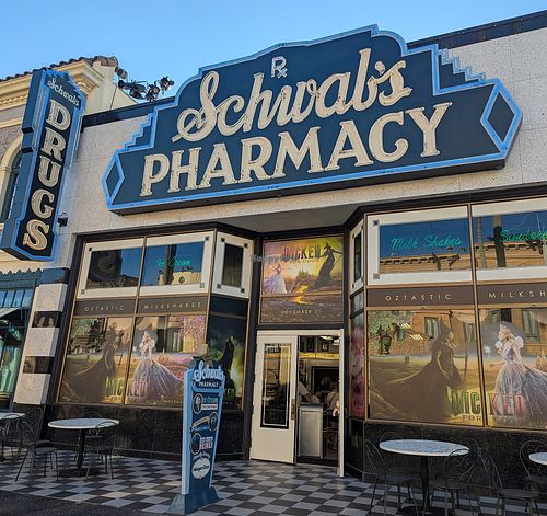 exterior at Universal Studios - Schwab's Pharmacy in Orlando