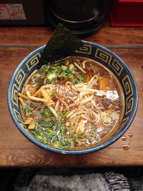 Soy sauce ramen  at Kyushu Jangara Akihabara in Tokyo