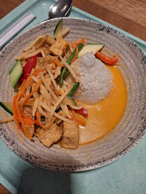 Red Curry with Tofu, good! at Asia Gourmet in Berlin
