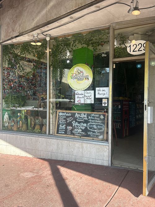 Lots of vegan options.  at The Smoothie Shop in Miami Beach