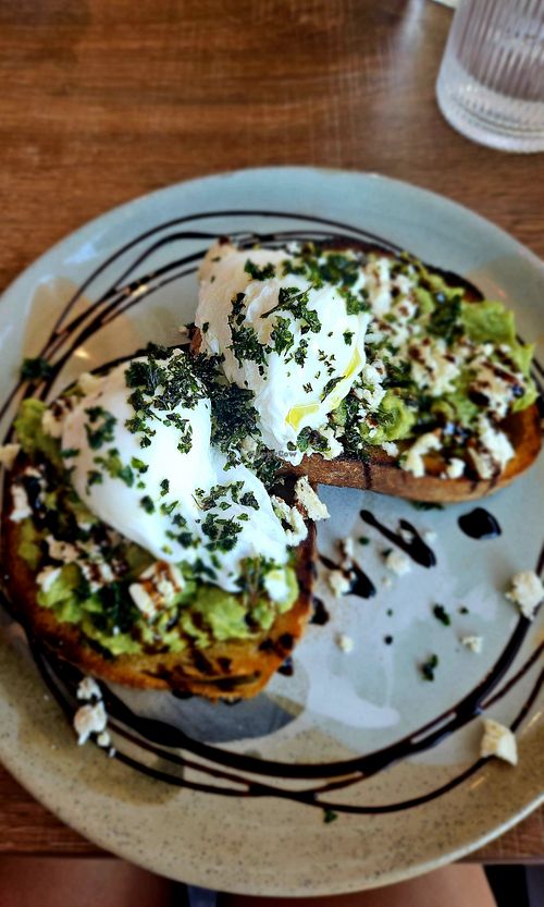 Smashed Avo at Eastbourne Alley in East Melbourne