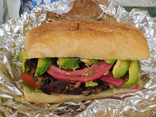 Veggie burger $10.50 at Cafe One Eight in Lancaster