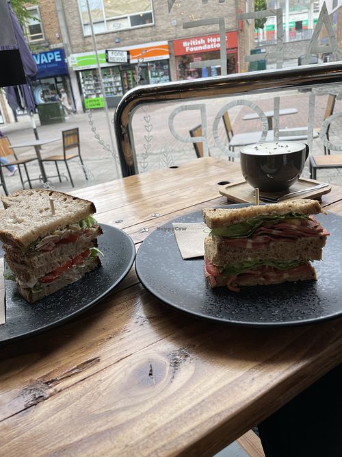 Chicken mayo and BLT sandwich at Power Plant Cafe in Plymouth