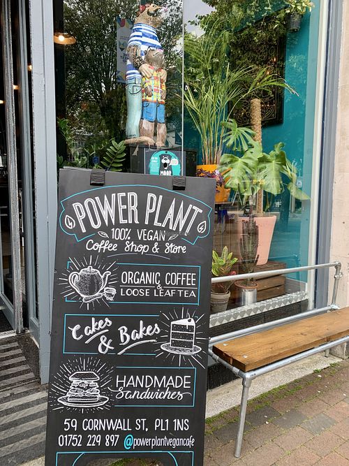 Power plant 100% vegan at Power Plant Cafe in Plymouth