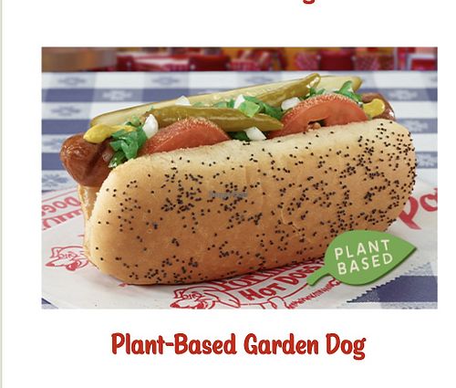 Plant Based Garden Dog  at Portillo's in Surprise