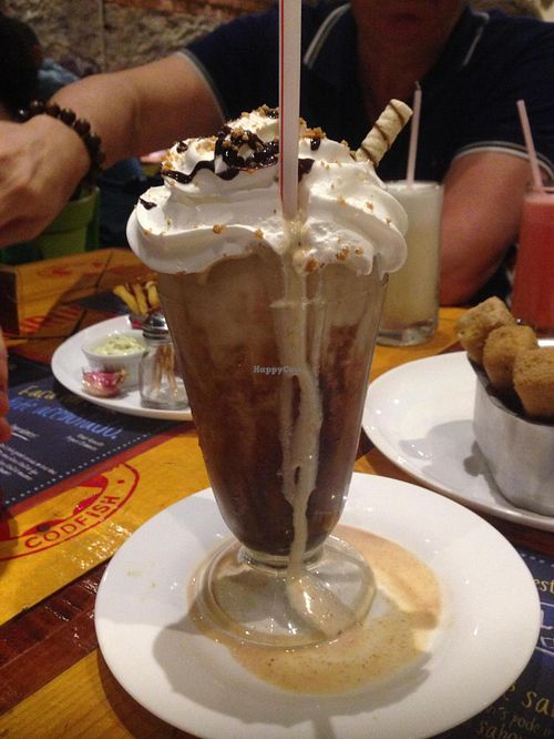 Vegan milkshake at Jazz Resto e Burgers in Sao Paulo