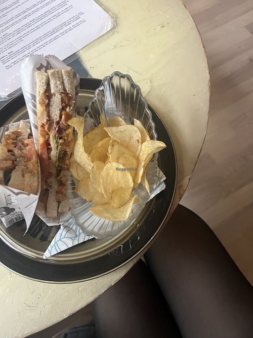 Club sandwich vegan  at Helkatti Cat Cafe in Uusimaa