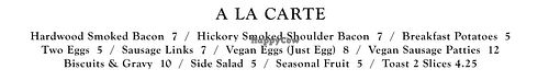 Offers JUST Egg, Vegan Cheese, Vegan Hollandaise, Vegan Sasuage   at Benny and Mary's in Irvine