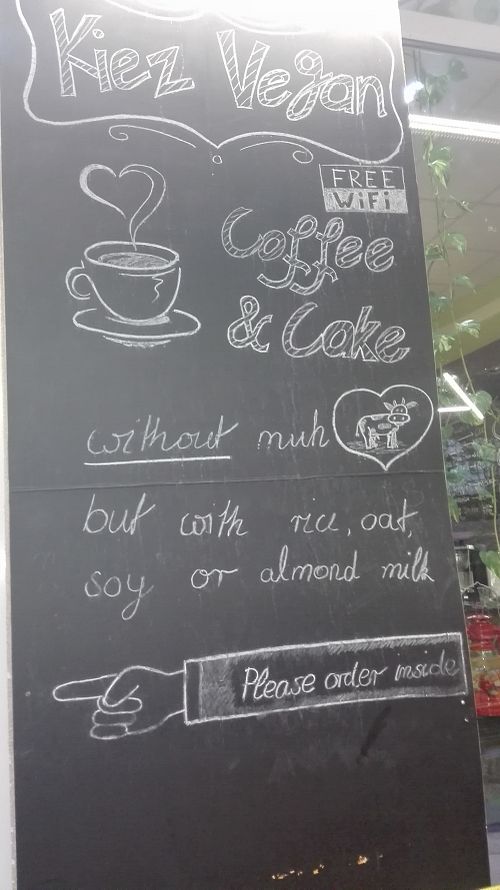 Not cow's milk  at Kiez Vegan - Kortestrasse in Berlin