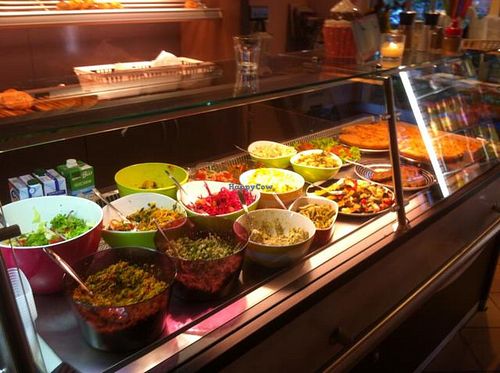salad buffet at Kiez Vegan - Kortestrasse in Berlin
