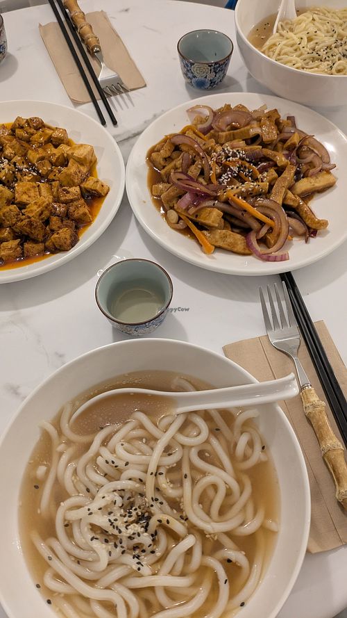 Dinner at Peony Café in England