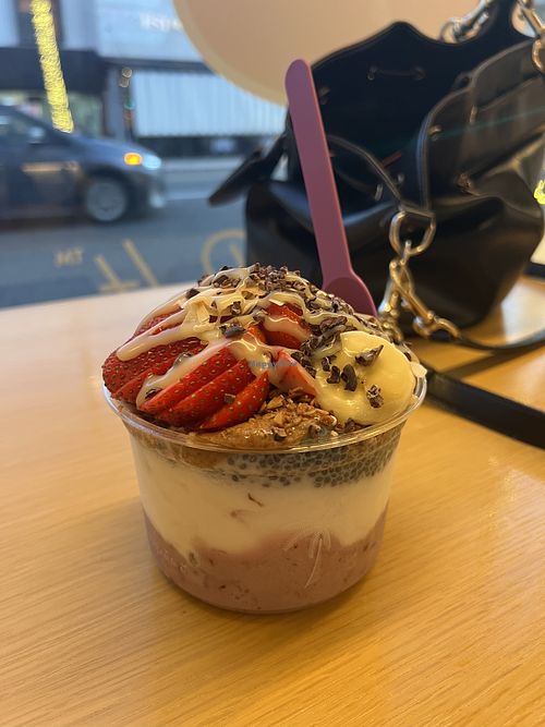 Incredible smoothie bowl at Palmetto—-I built my own. Such good options.  at Palmetto Superfoods - Beverly Hills in Beverly Hills