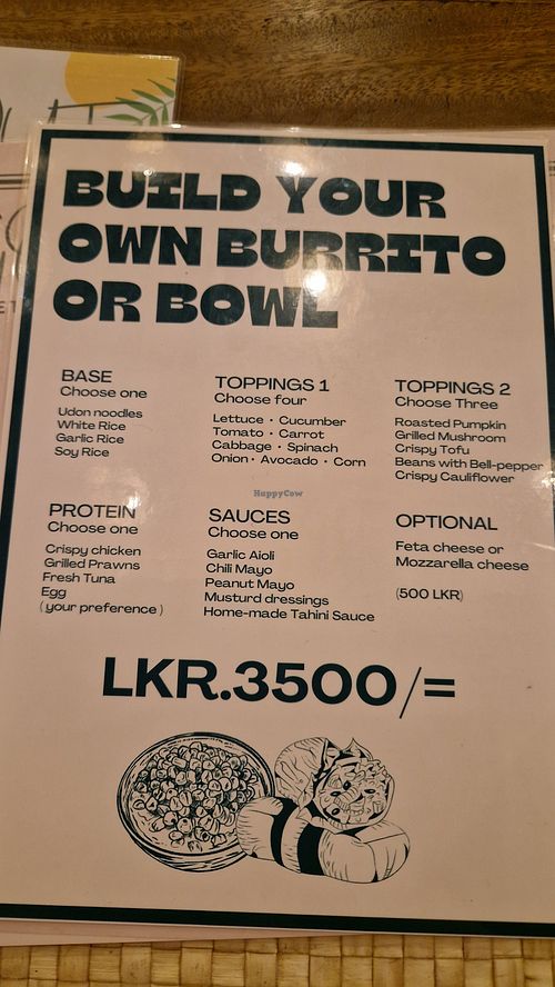 Build your bowl with lots of vegan options at The Hangout - Hiriketiya in Southern Province