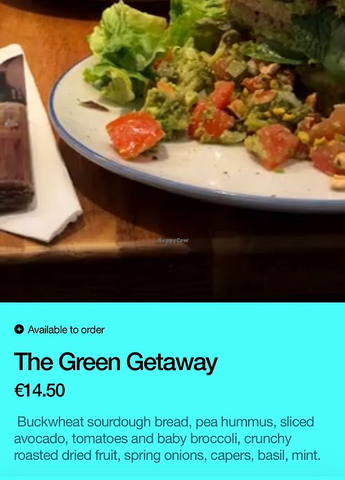 The vegan option  at Fric-Frac in Ile-de-france