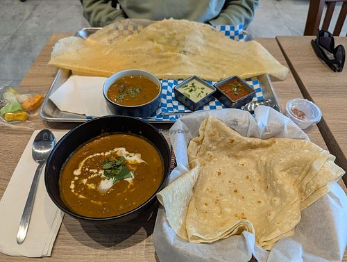 Vegan Roti with Tofu curry at My Roti Place My Dosa Place in Newmarket