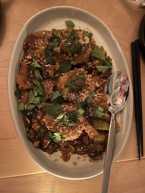 Singapore chow fun noodle   at Goosefeather in Tarrytown