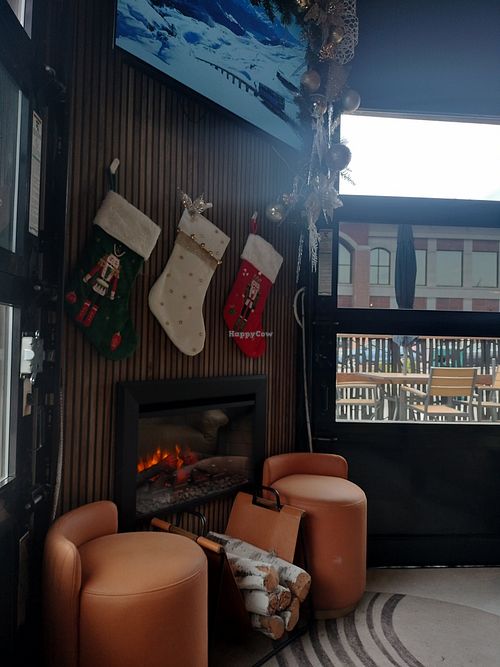 Holiday nook at The Best Coffee & Lounge in Colorado Springs