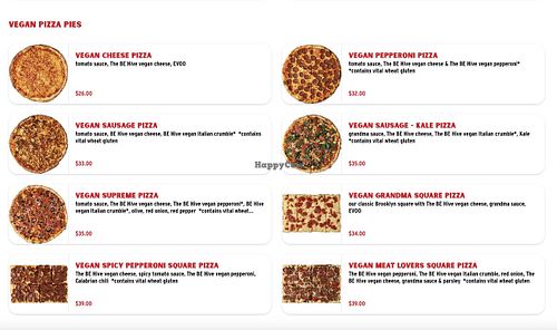 Vegan Pizza  at Prime Pizza in Mission Viejo