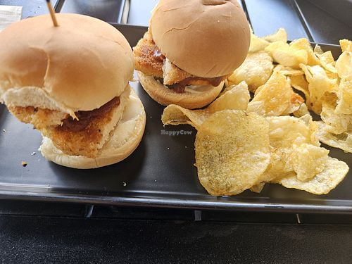Nashville "chicken" sliders at Great White Buffalo Brewing Co. in Northville
