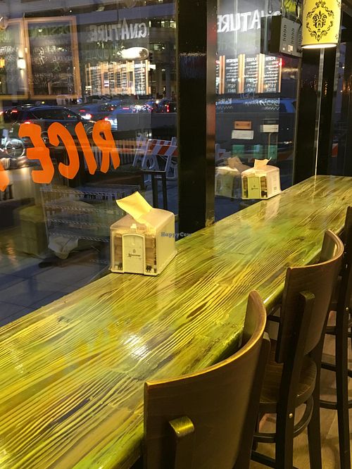 Window seating at Rice Bar - 19th St - Maybe closed in Washington