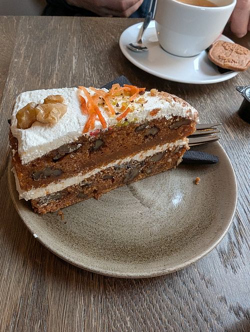 Carrot Cake at Noble Tree Cafe in Ohio