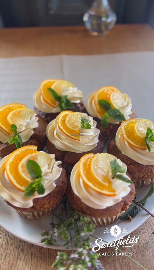 Vegan / Gluten Free 
Carrot Muffins at Sweetfields' Cafe & Bakery in Birmingham